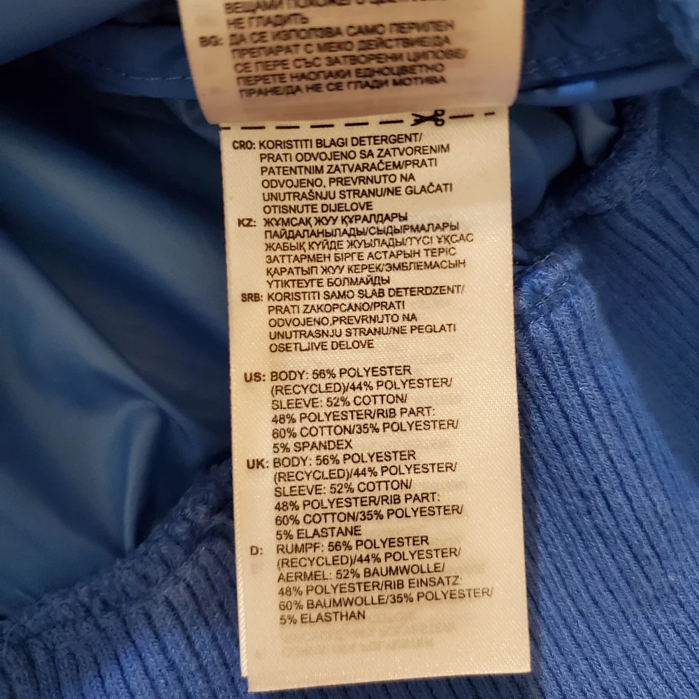 Adidas‎ by Stella Mccartney Men's Blue Training Track Jacket Small